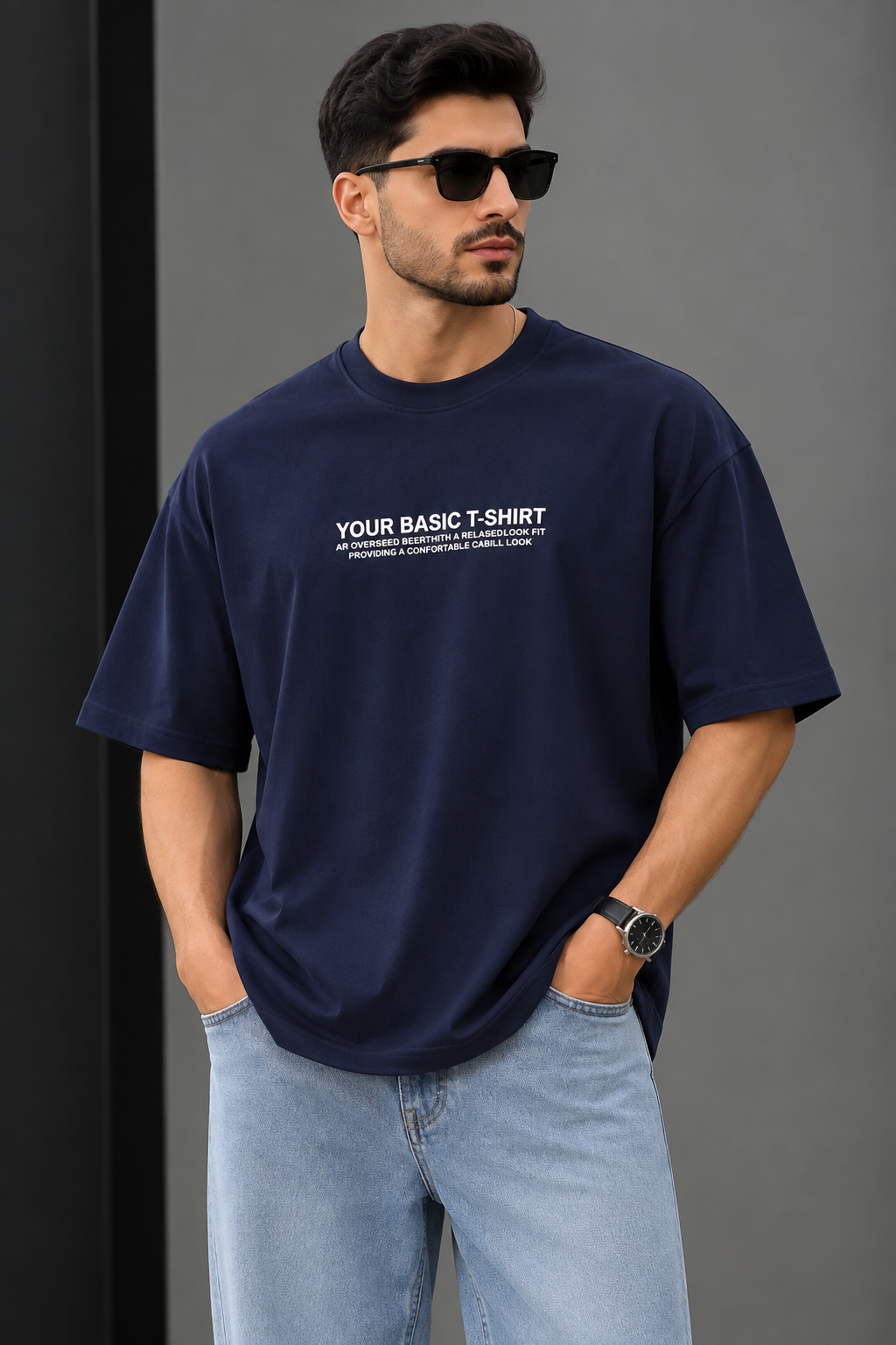 تیشرت مردانه یقه گرد  اور سایز T-SHIRT