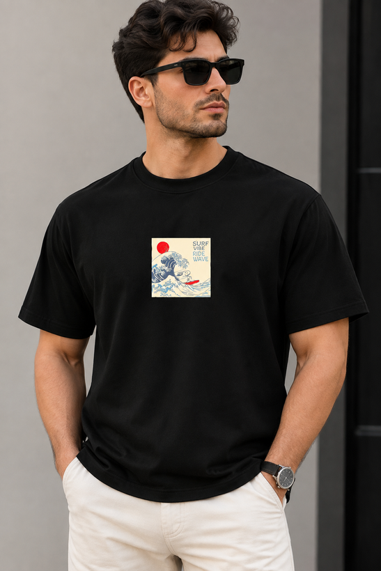 تیشرت مردانه یقه گرد پارچه ماکان طرح SNOOPY