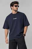 تیشرت مردانه یقه گرد اورسایز دونخ طرح jil sander